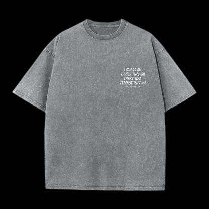 I CAN DO ALL THINGS THROUGH A VERSE CHRISTIAN TEE