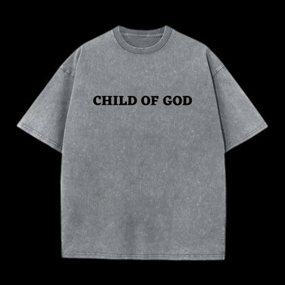 Child Of God Printed Men's Washed Tee
