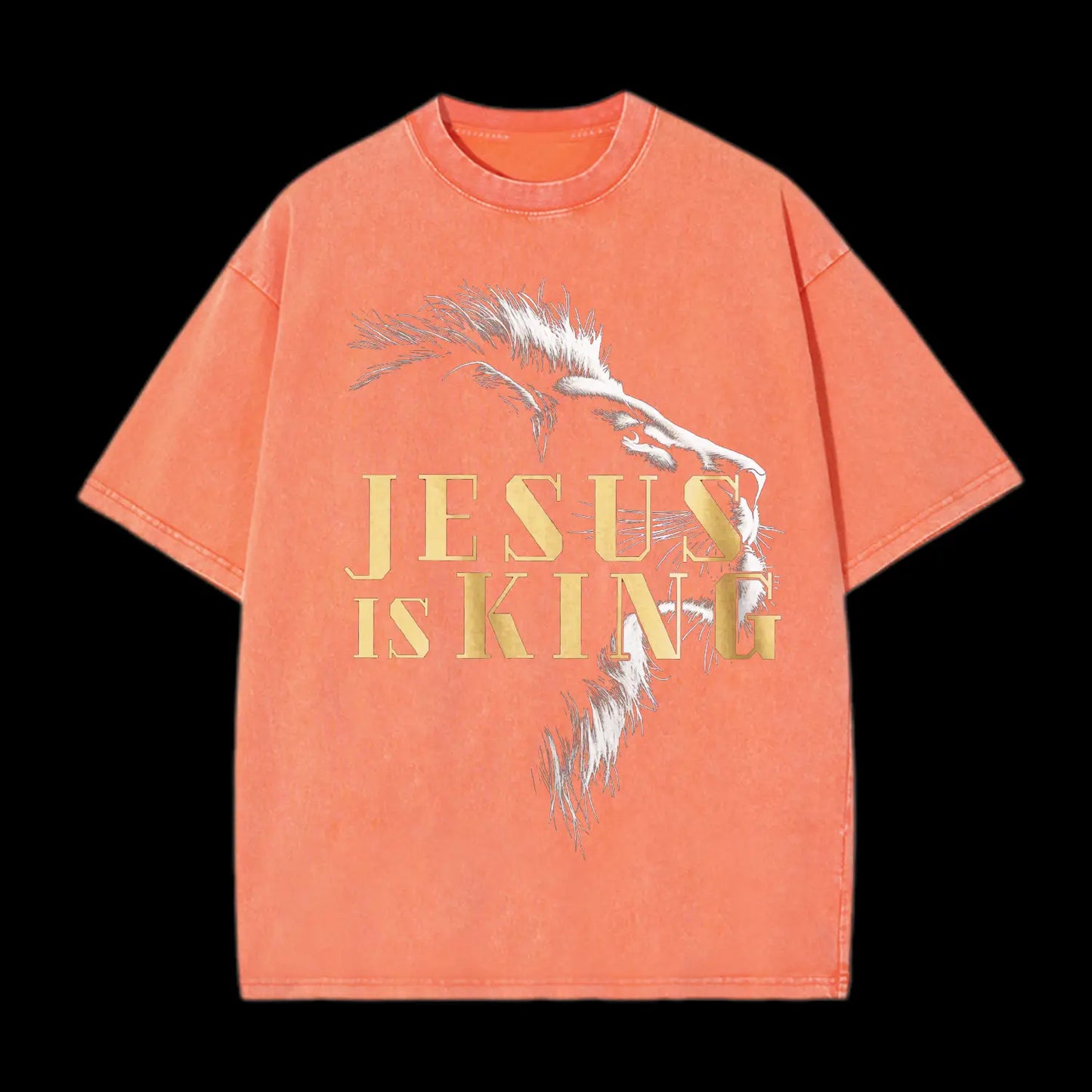 Jesus is king Washed T-Shirt