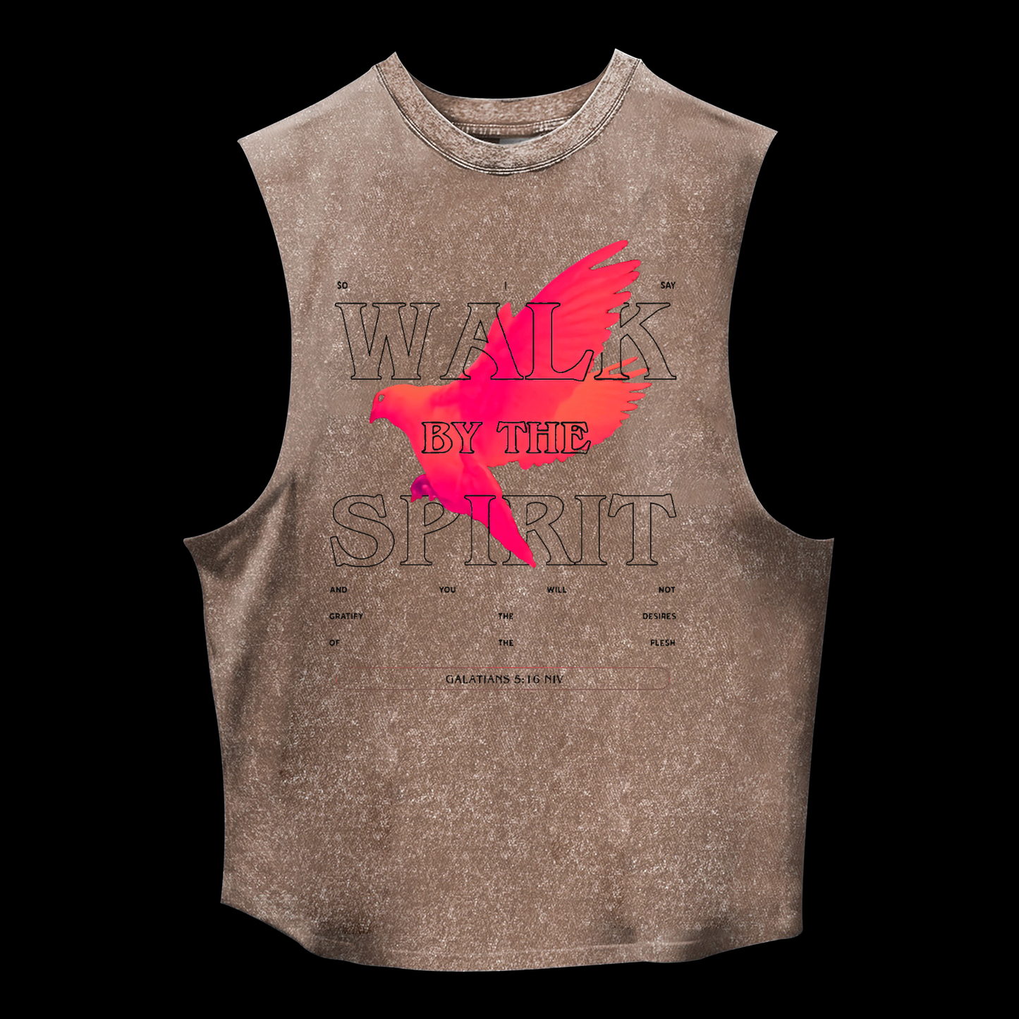 Walk By The Spirit Washed Tank