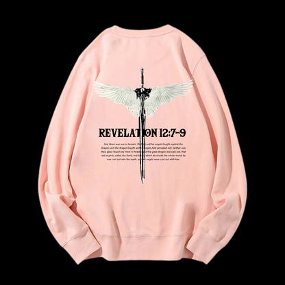 Revelation 12:7-9 Crewneck Sweatshirt