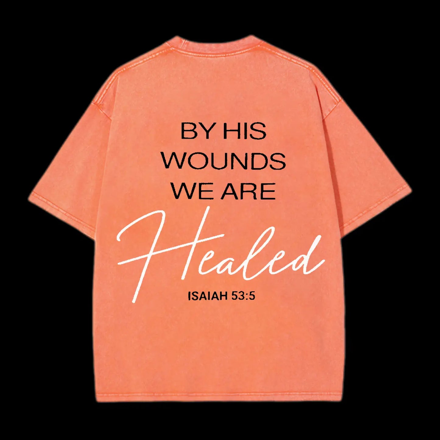 THE HEAVENS ARE ROARING CHRISTIAN WASHED T-SHIRT