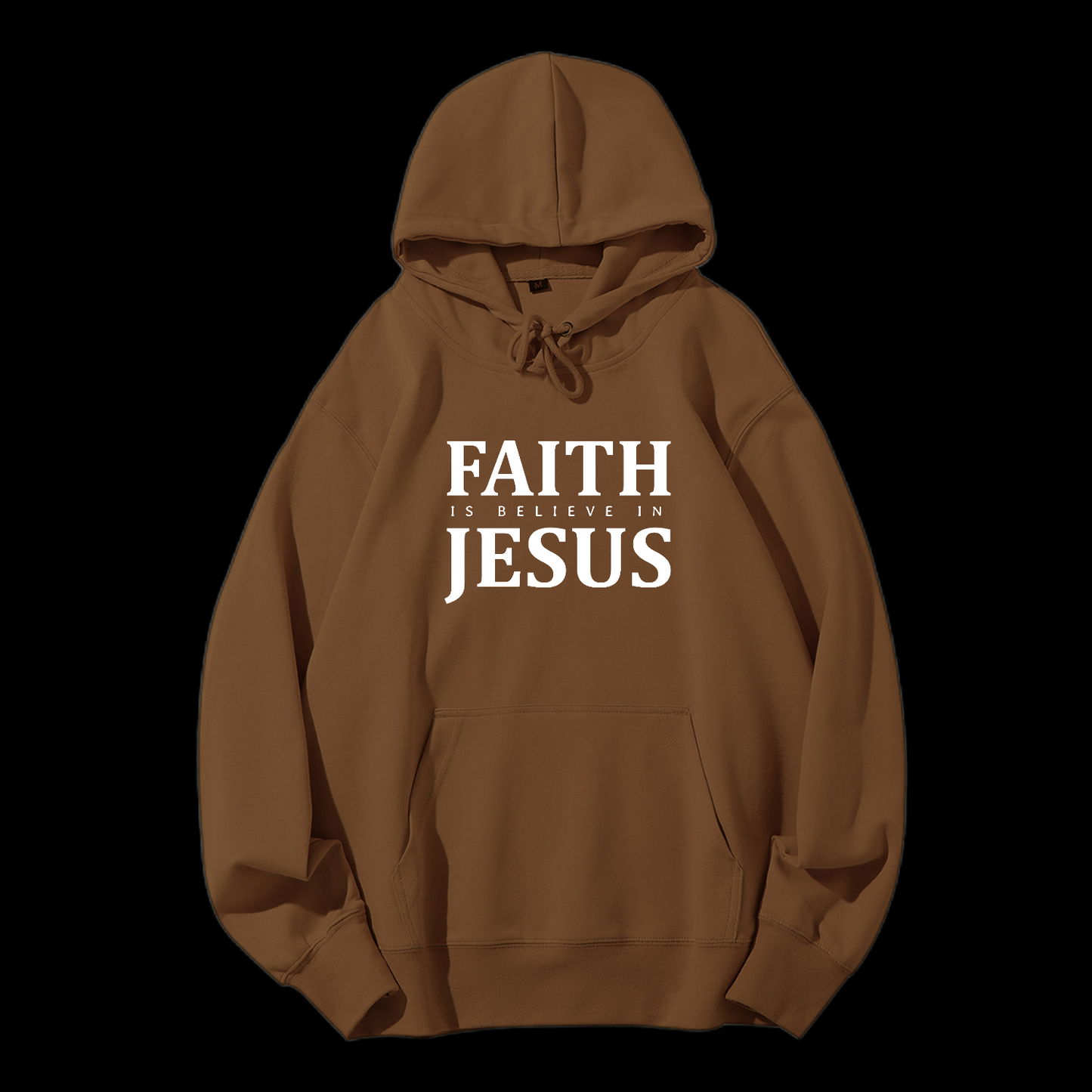 Faith Is Believe In Jesus Drawstring Hoodie