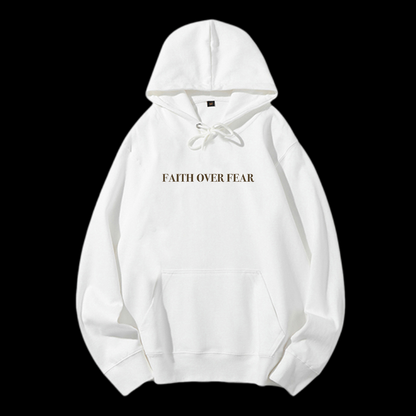 Faith Over Fear Drawstring Hoodie