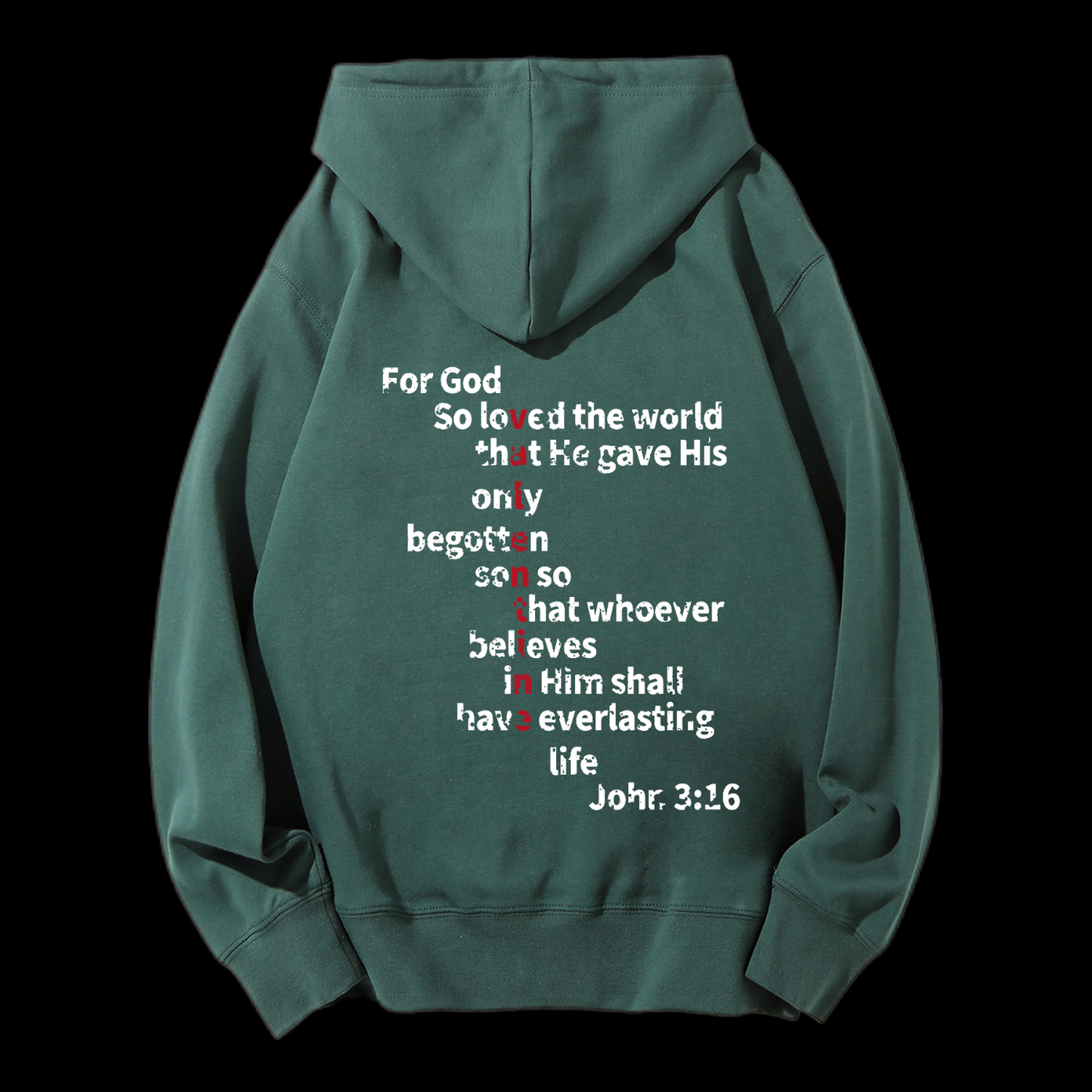 John 3:16 Drawstring Hoodie