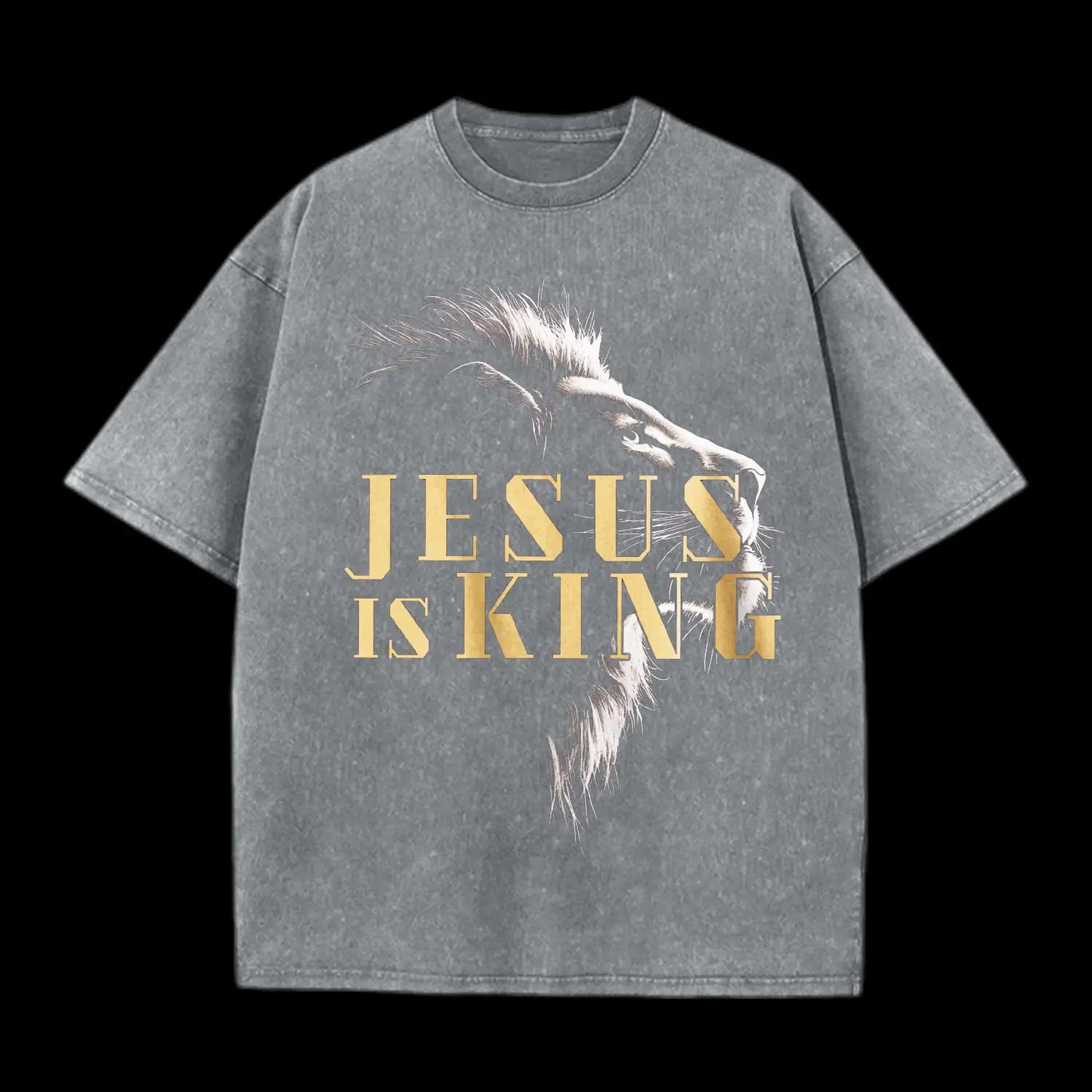 Jesus is king Washed T-Shirt