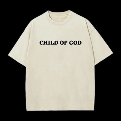 Child Of God Printed Men's Washed Tee