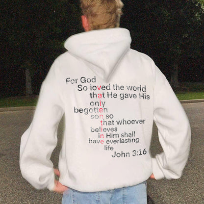John 3:16 Drawstring Hoodie
