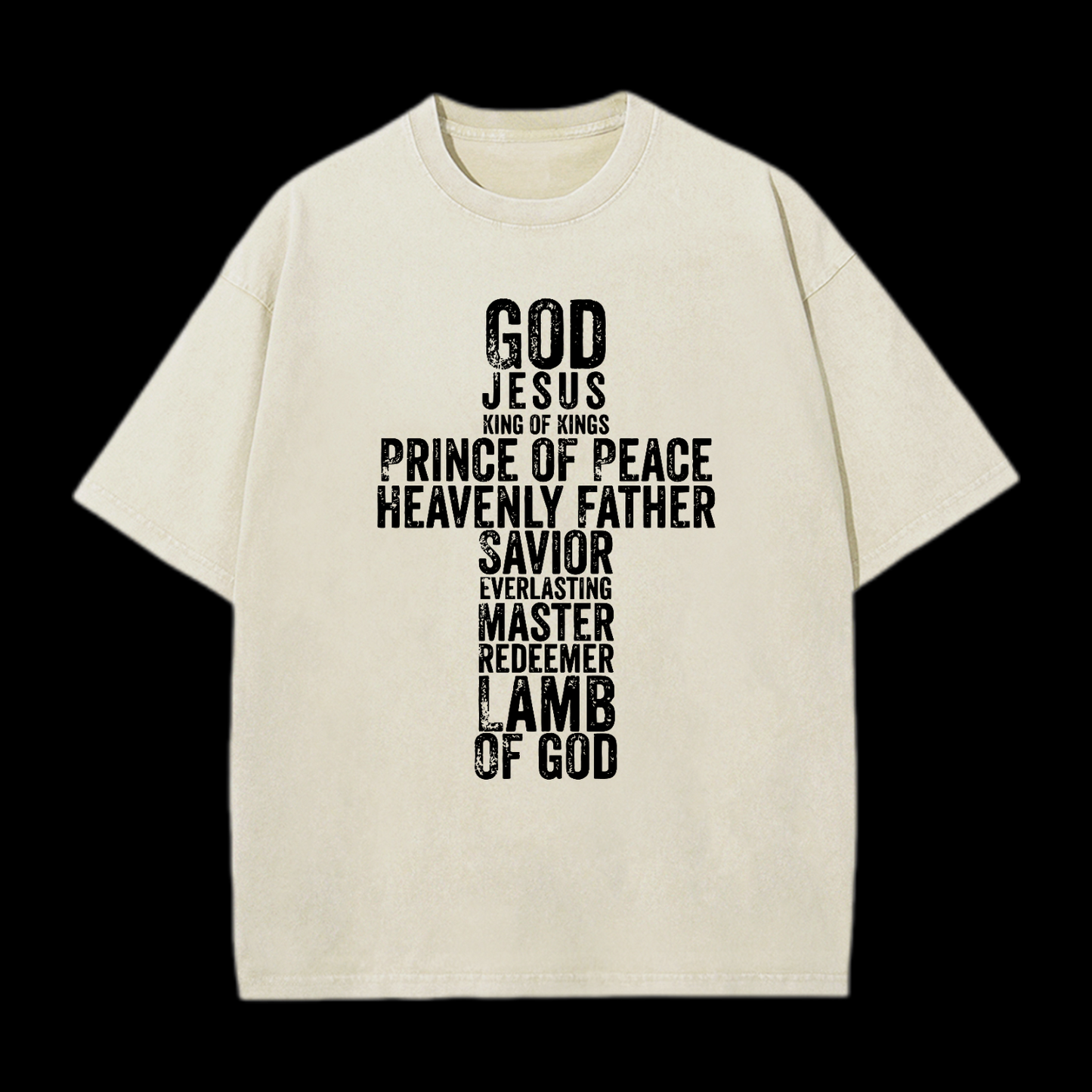 God Cross Washed T-Shirt