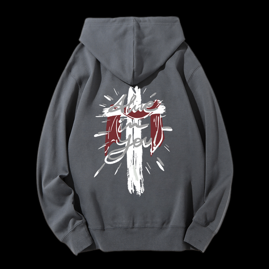 Alive in You Drawstring Hoodie