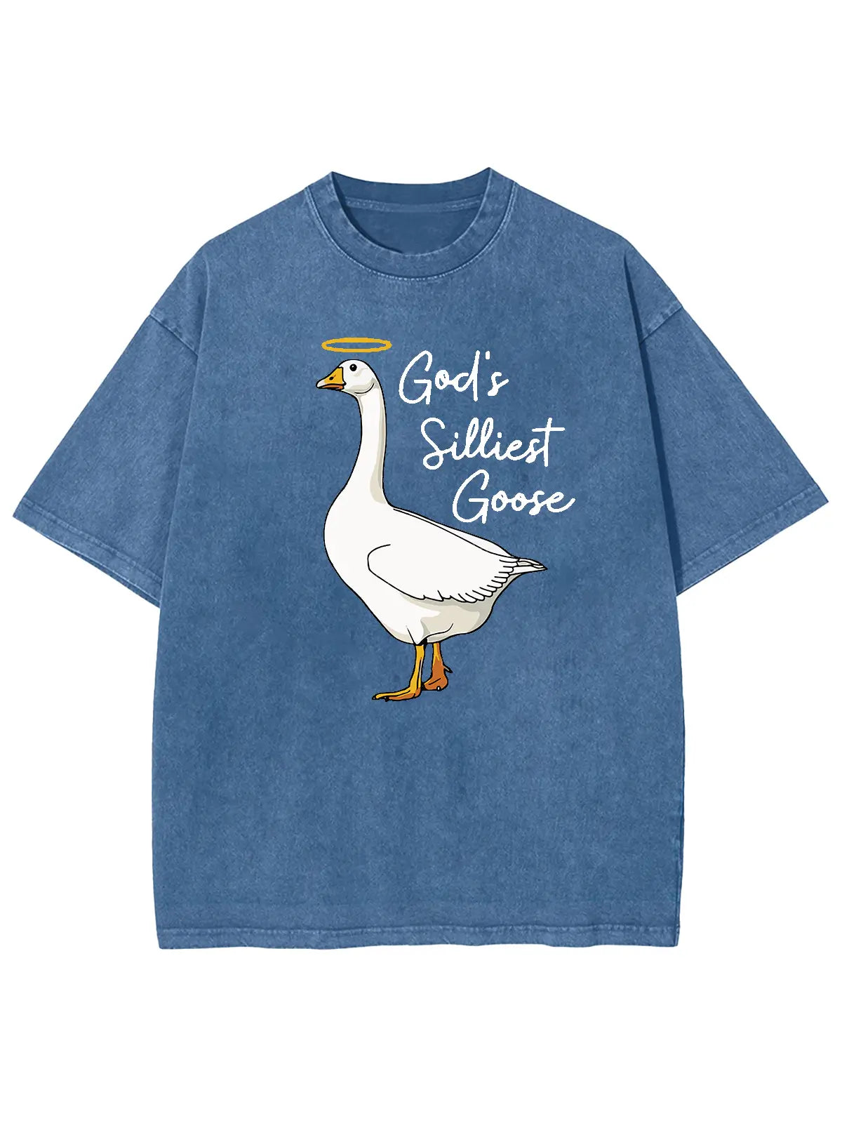 God's Silliest Goose Unisex Washed T-Shirt