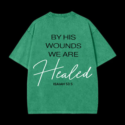 THE HEAVENS ARE ROARING CHRISTIAN WASHED T-SHIRT