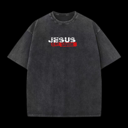 Jesus Is My Savior Washed T-Shirt