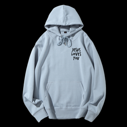 Jesus Loves You Drawstring Hoodie