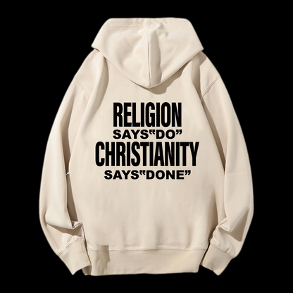 Says Done Drawstring Hoodie