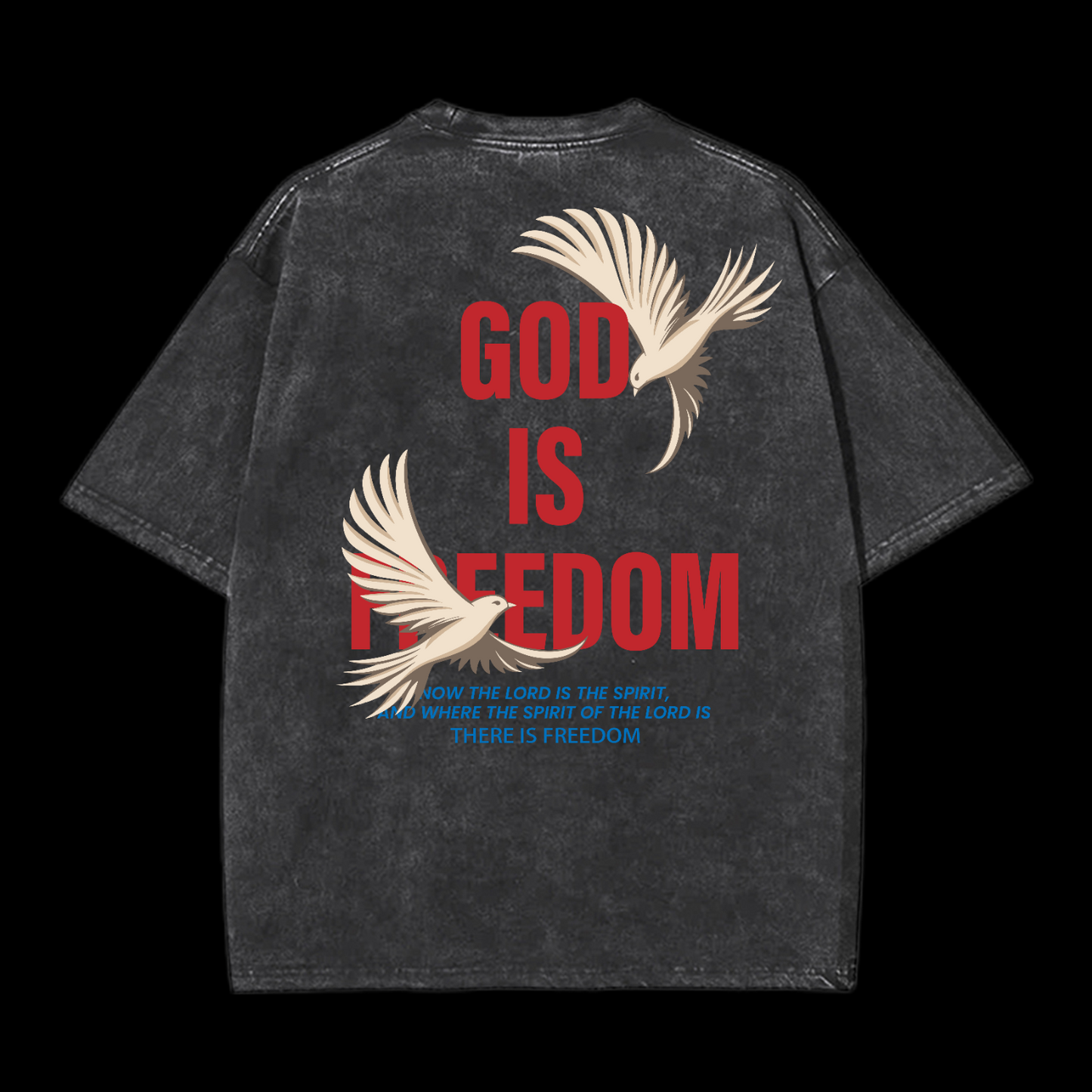 God Is Freedom Washed T-Shirt