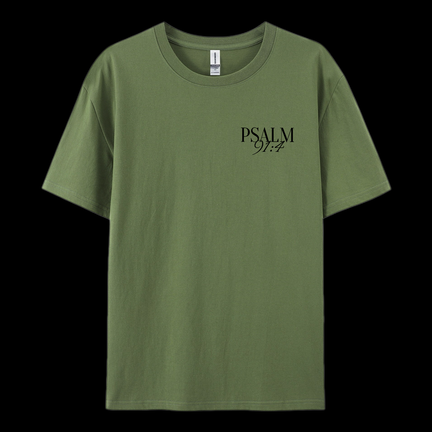 Psalm 91:4 Cotton T-Shirt