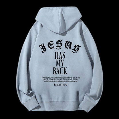 Jesus Has My Back Drawstring Hoodie