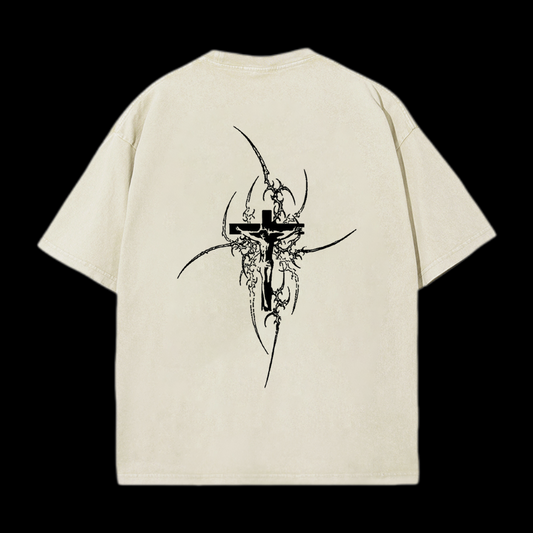 Cross Print Tee