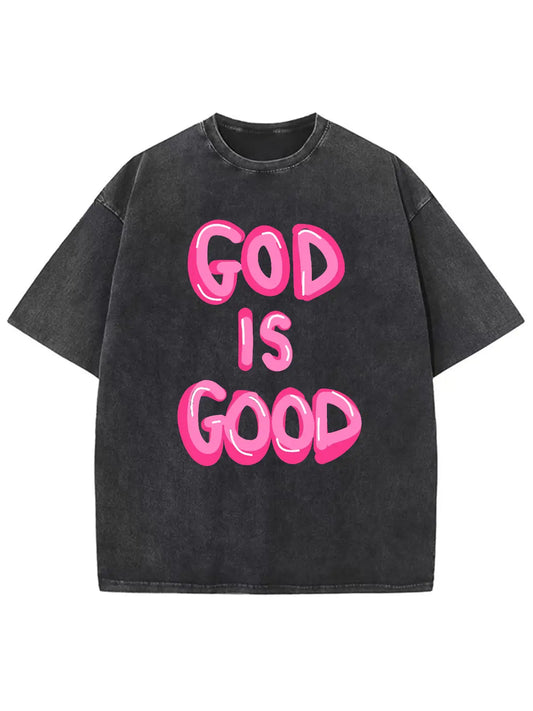 God Is Good Unisex Washed T-Shirt2