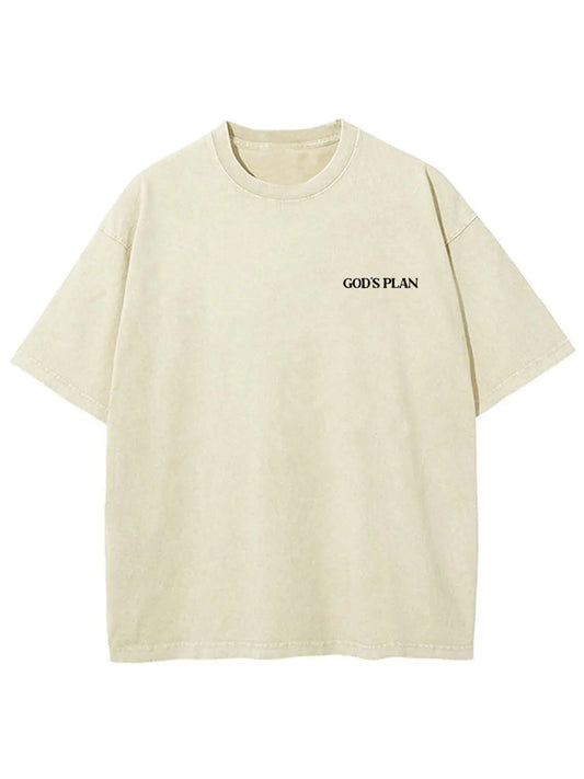 God's Plan Unisex Washed T-Shirt2