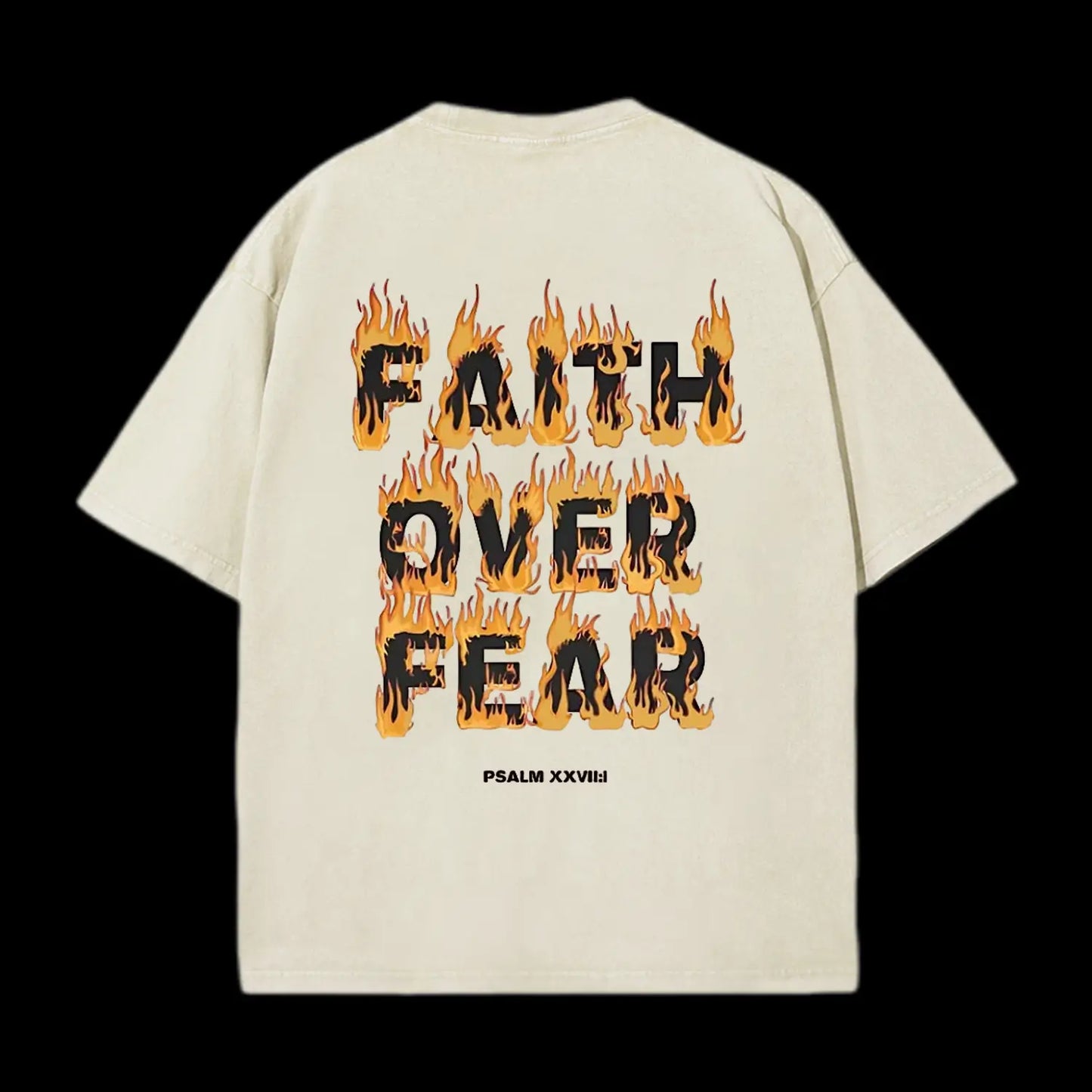 Faith Over Fear Christian Washed T-Shirt