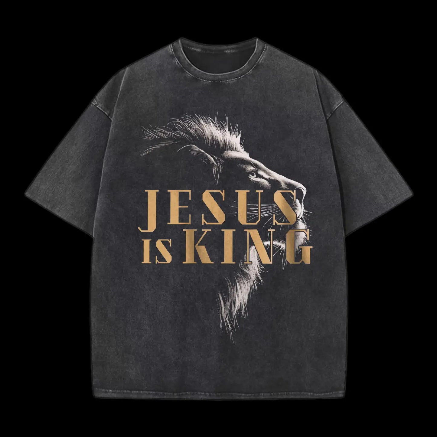 Jesus is king Washed T-Shirt