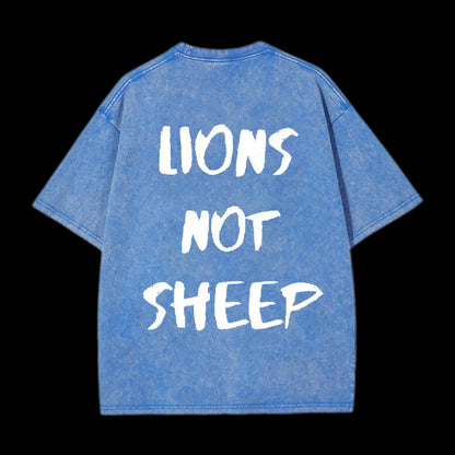 Lions Not Sheep Washed T-Shirt