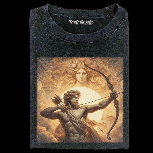 THE APOLLO THE SUN GOD WASHED T-SHEIRT