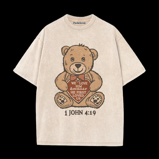 THE BEAR CHRISTIAN WASHED T-SHIRT