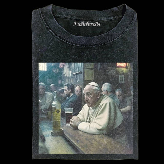 THE DRUNKEN POPE WASHED T-SHIRT