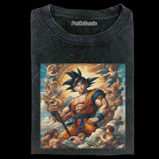 THE GOKU IN RELIGION FASHION WASHED T-SHIRT