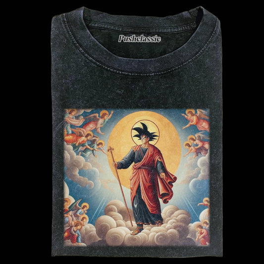 THE GOKU IN RELIGION FASHION WASHED T-SHIRT