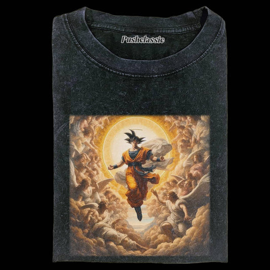 THE GOKU IN RELIGION FASHION WASHED T-SHIRT