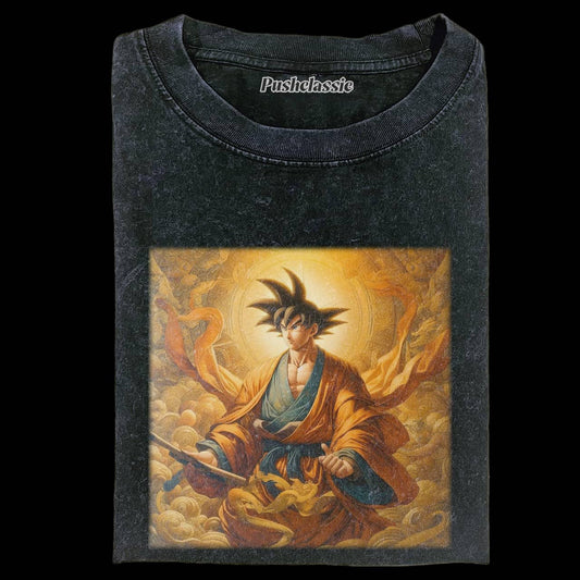 THE GOKU IN RELIGION FASHION WASHED T-SHIRT