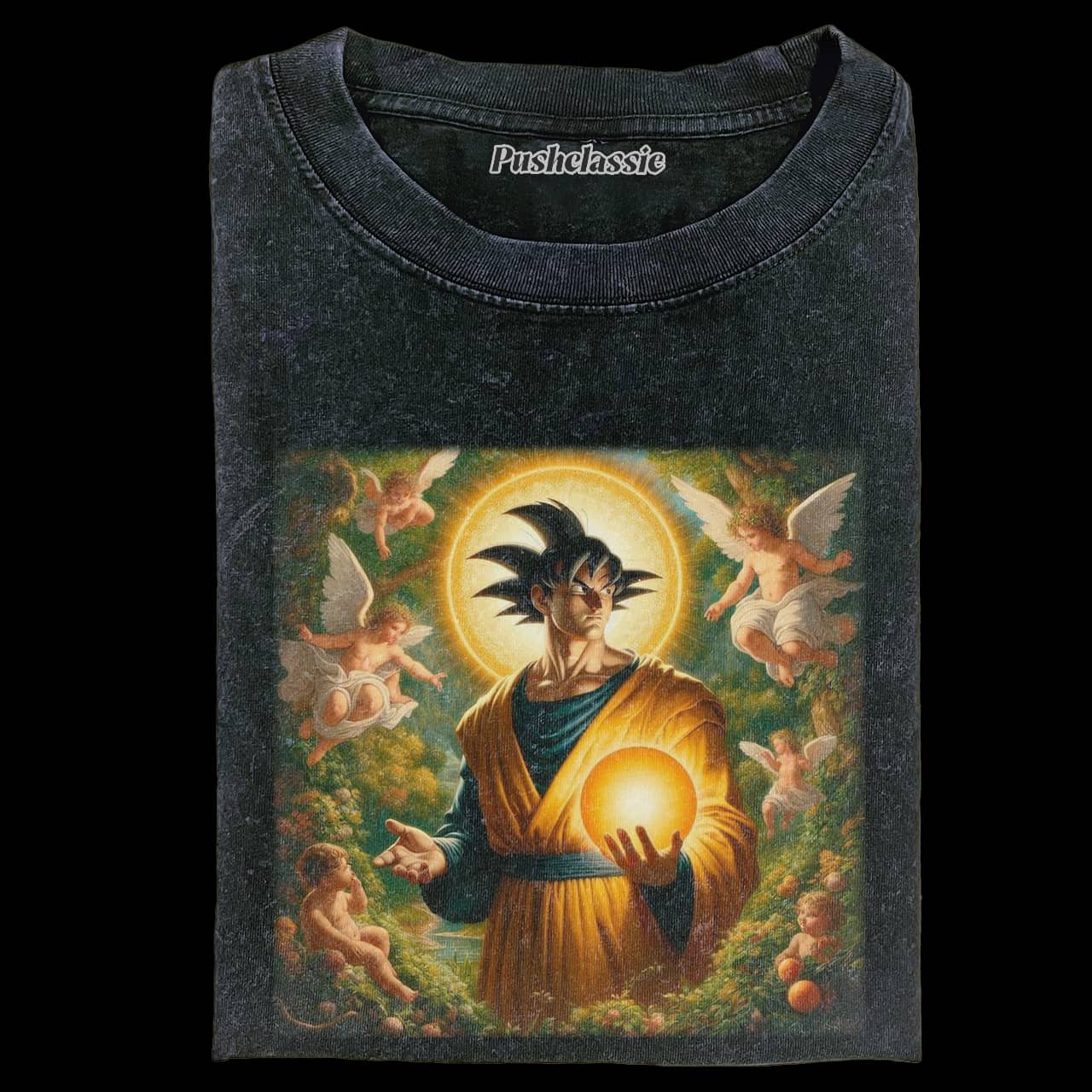 THE GOKU IN RELIGION FASHION WASHED T-SHIRT