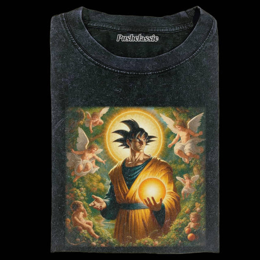 THE GOKU IN RELIGION FASHION WASHED T-SHIRT