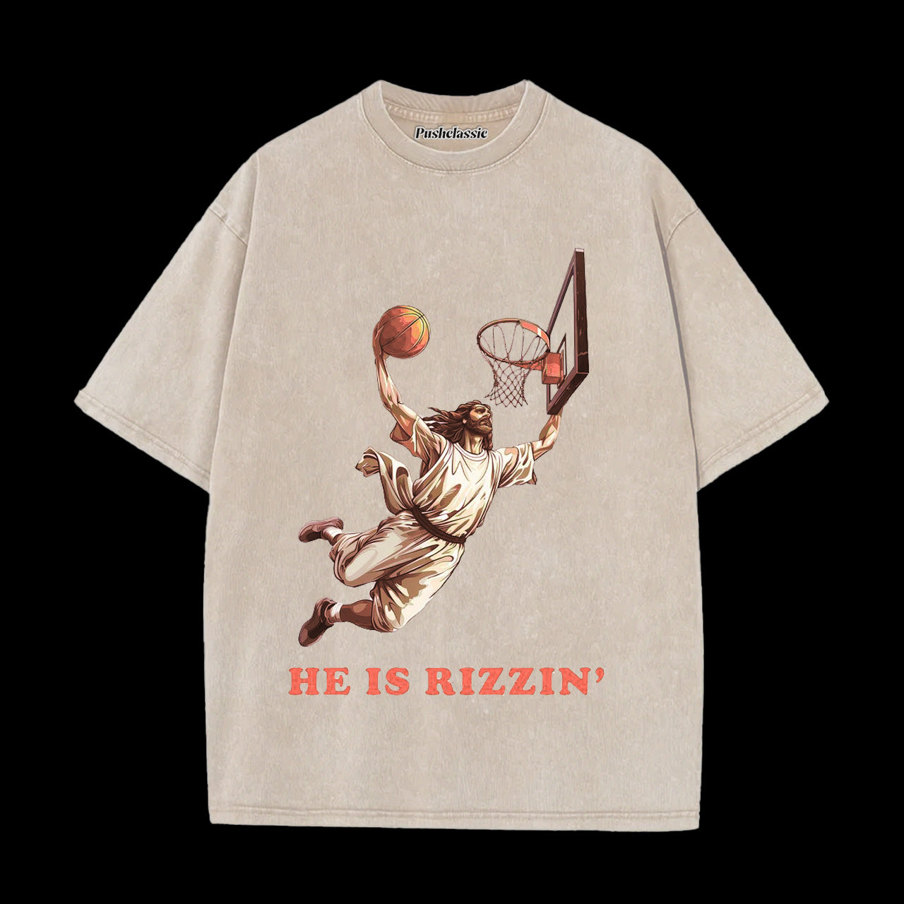 THE HE IS RIZZIN WASHED T-SHIRT
