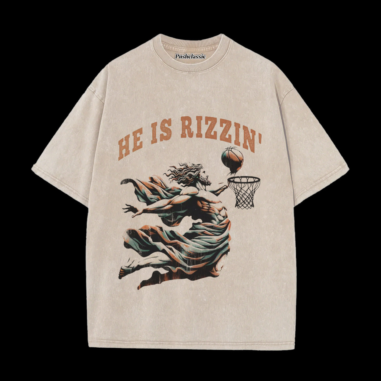 THE HE IS RIZZIN WASHED T-SHIRT