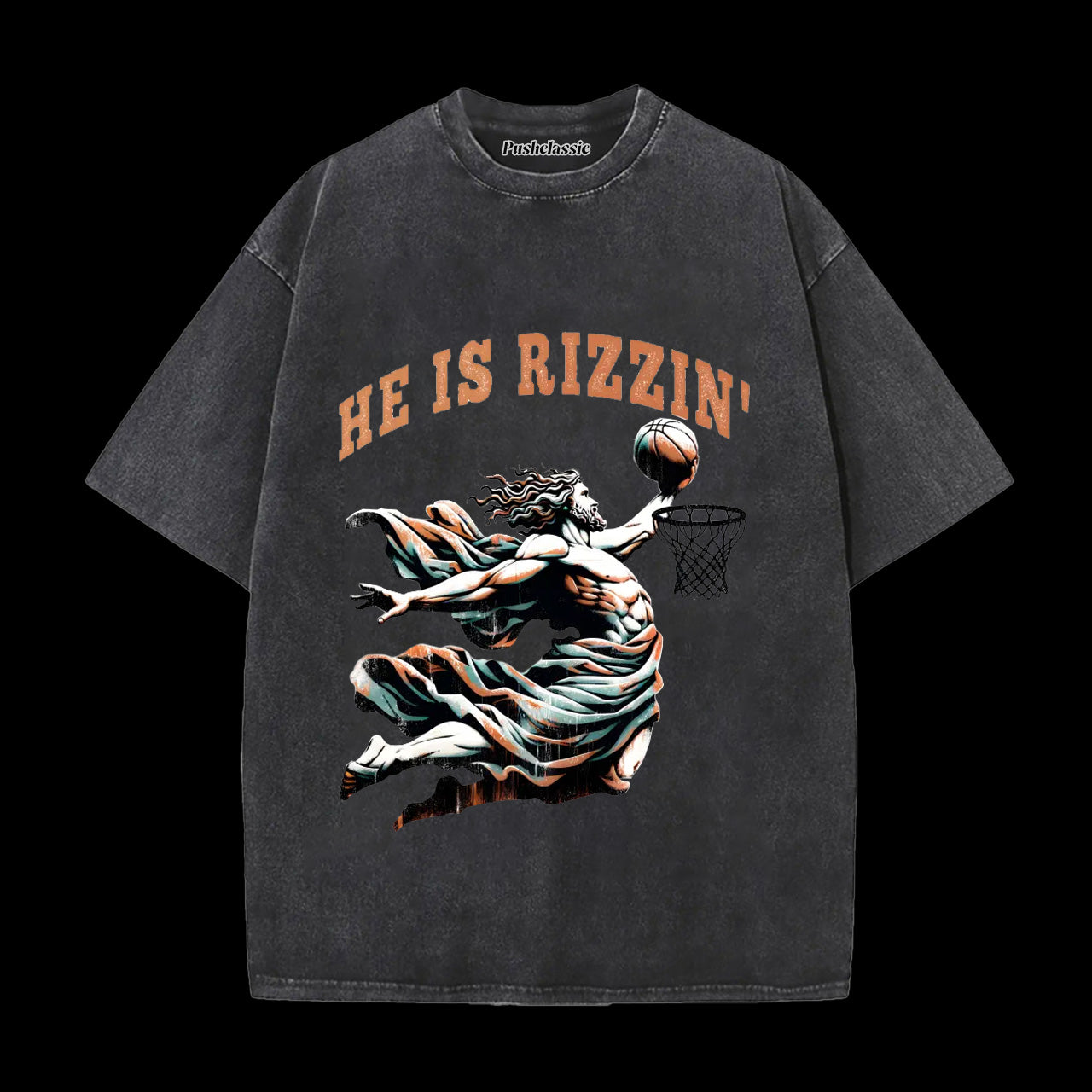 THE HE IS RIZZIN WASHED T-SHIRT
