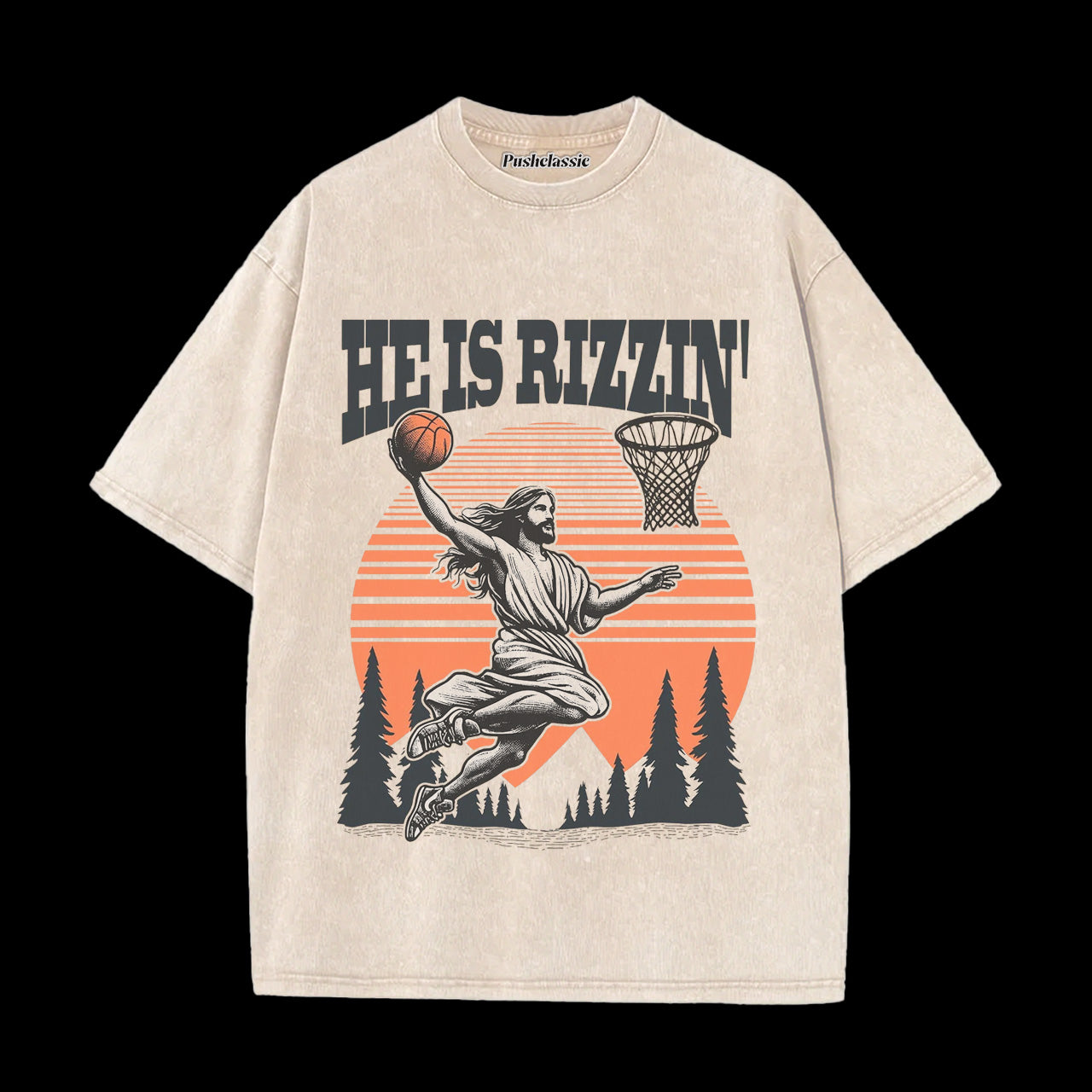 THE HE IS RIZZIN WASHED T-SHIRT