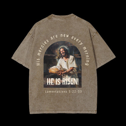 THE HE IS RIZZIN WASHED T-SHIRT