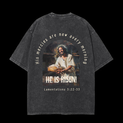 THE HE IS RIZZIN WASHED T-SHIRT