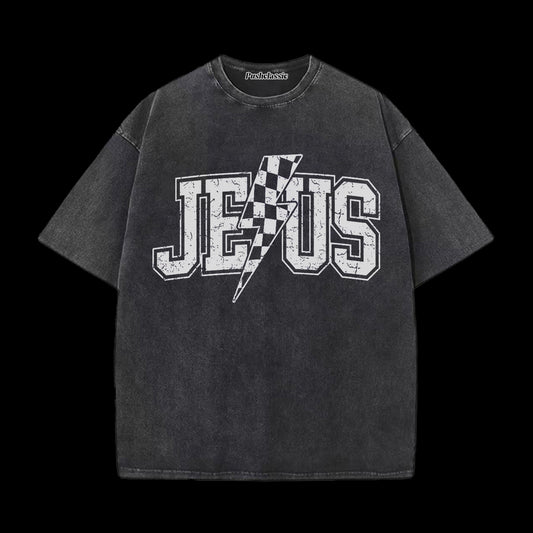 THE JESUS CHRISTIAN WASHED  T-SHIRT