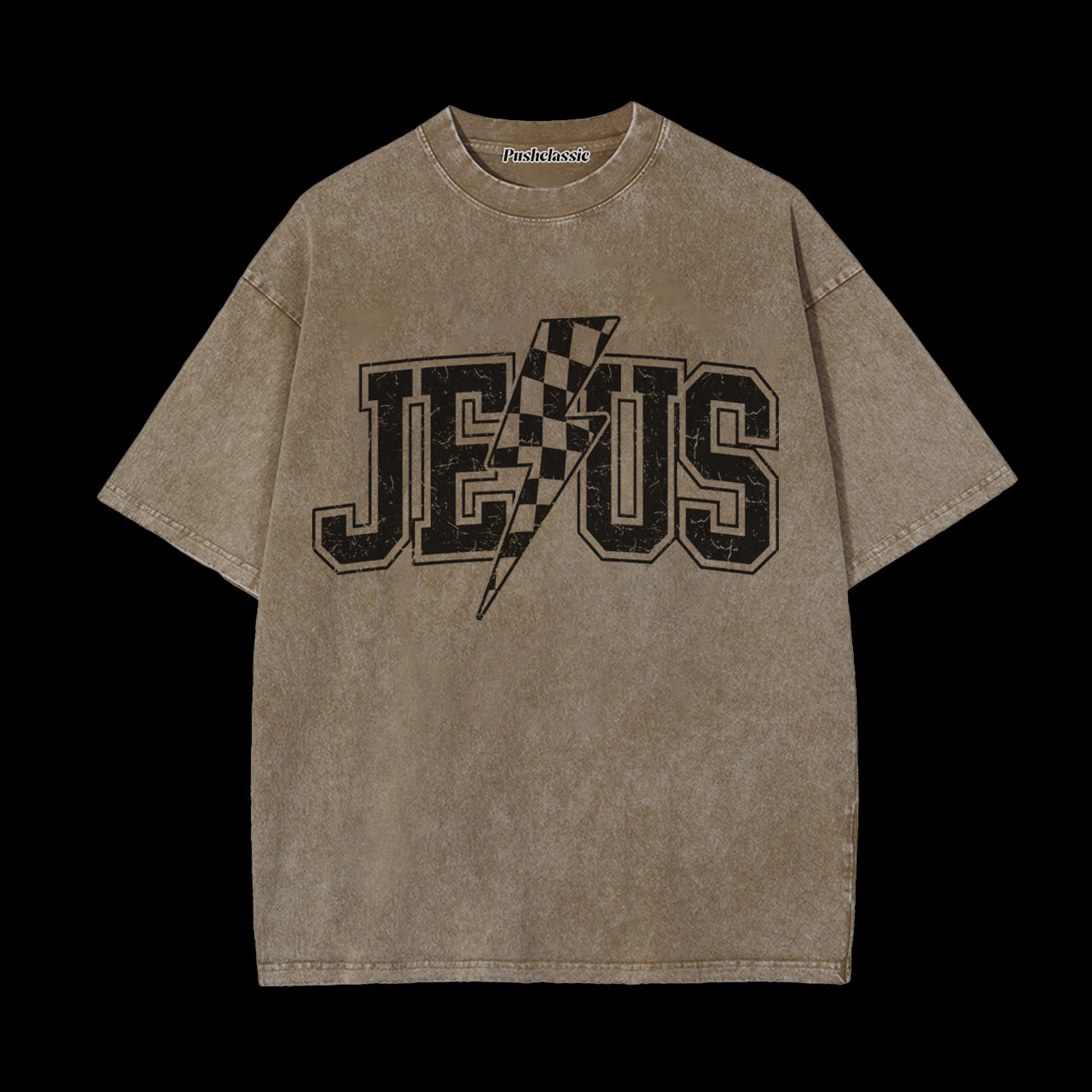 THE JESUS CHRISTIAN WASHED  T-SHIRT