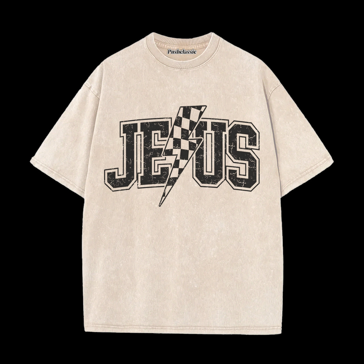 THE JESUS CHRISTIAN WASHED  T-SHIRT