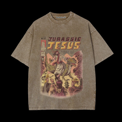 THE JESUS CHRISTIAN WASHED  T-SHIRT