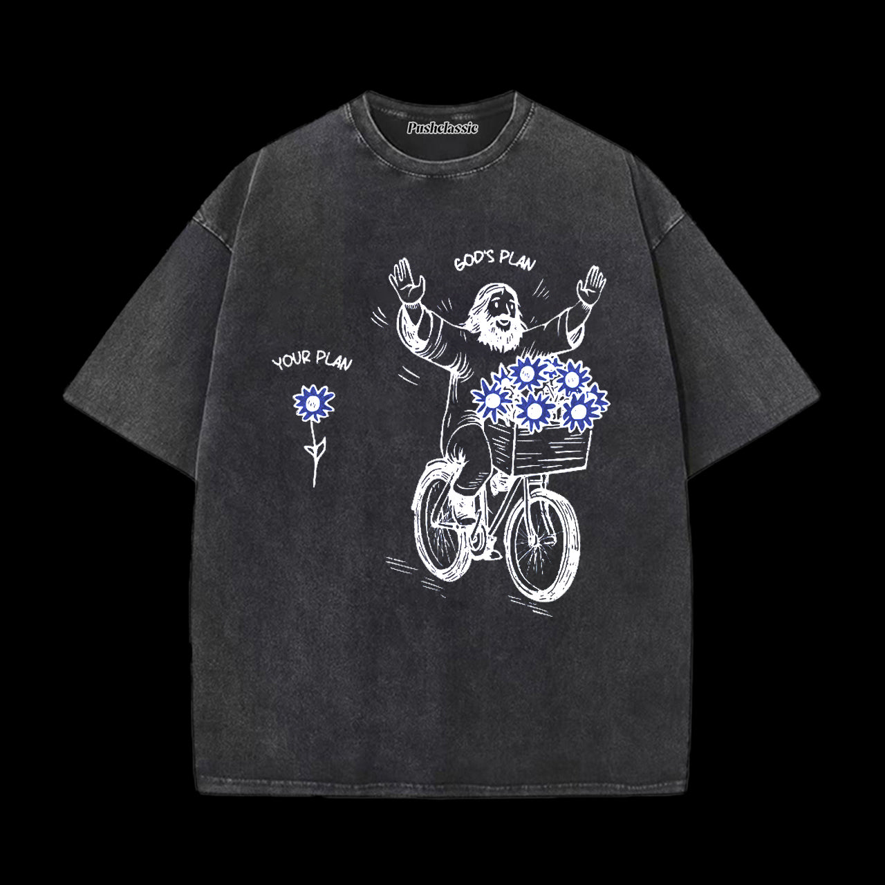THE JESUS CHRISTIAN WASHED T-SHIRT