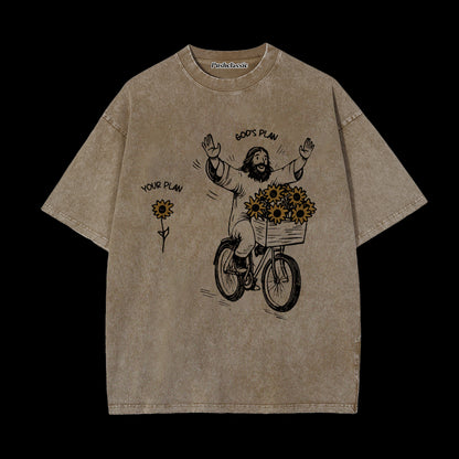 THE JESUS CHRISTIAN WASHED T-SHIRT