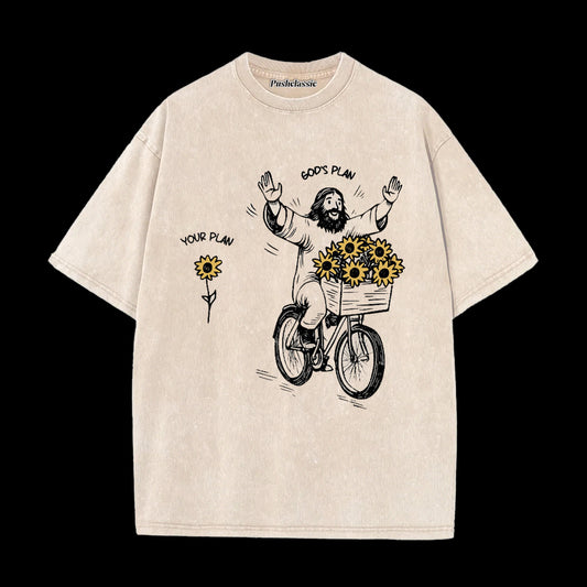THE JESUS CHRISTIAN WASHED T-SHIRT